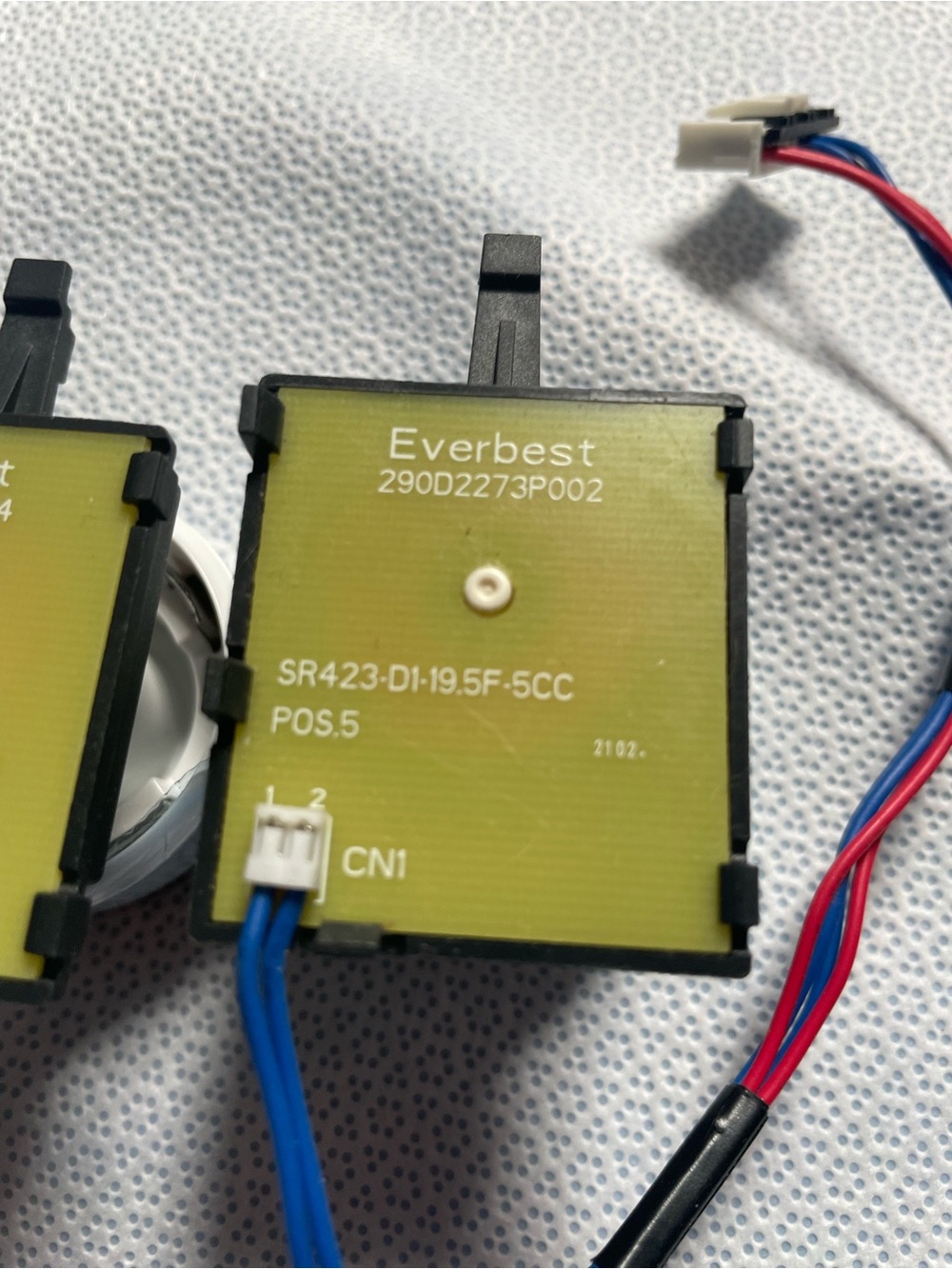 GE top load selector switch